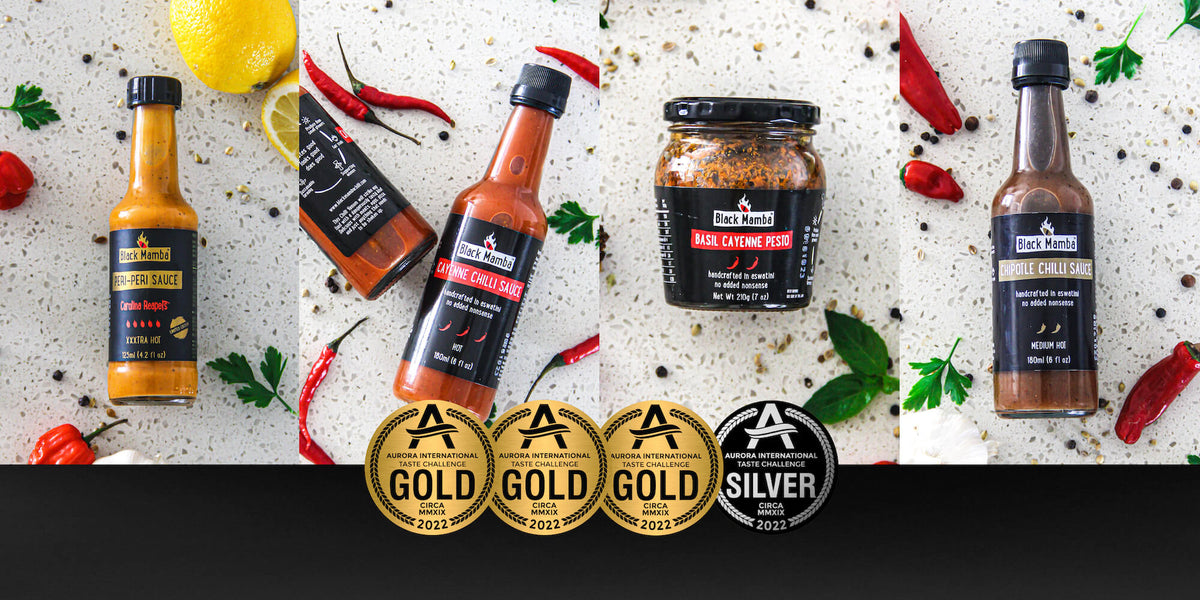Black Mamba Wins Gold Awards at the Aurora Taste Challenge! Black