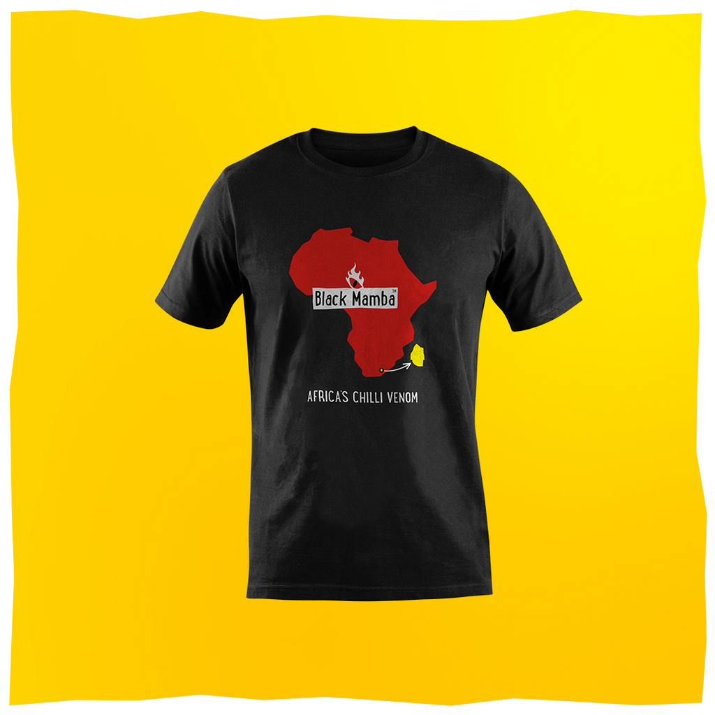 Black Mamba T-Shirt - Africa's Chilli Venom - Black Mamba Chilli