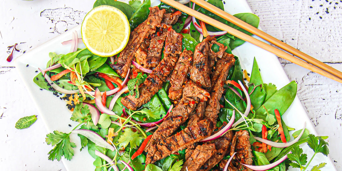 Grilled Beef Salad with Thai Chilli Dressing Black Mamba Chilli